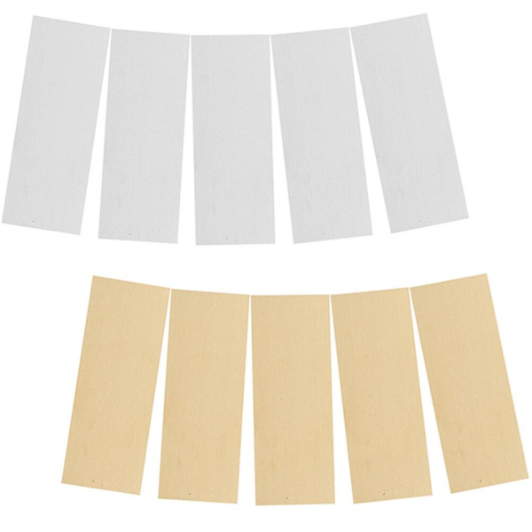 par zink- och koppar anoder DIY fruktbatteri zinkplåtar och kopparplåtar (5X2X0.1CM, som visas på bilden)