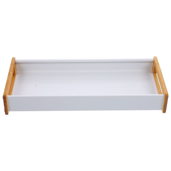 Dressing table storage tray, dressing table decoration, dressing table desktop storage tray (30.20X13.50X4.40CM, white)