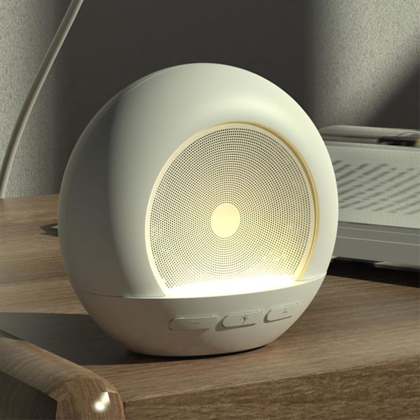 Bärbar högtalare med färgad Bluetooth-högtalare Bluetooth 5.0 Även AUX-kabel (vit)