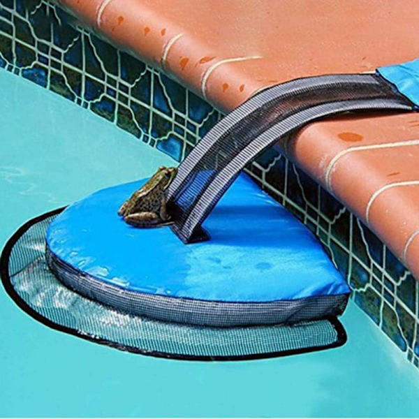 Set med 2 pool-djurskyddsramper, säkra och bekväma, bekväma för små djur att fly, kan användas för grodor, små djur, 1PCS