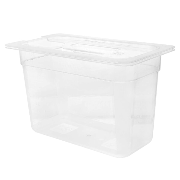 1 styk 6L opbevaringsboks opbevaringsbeholder slow cooker beholder (gennemsigtig) (32,5X20CM, gennemsigtig)
