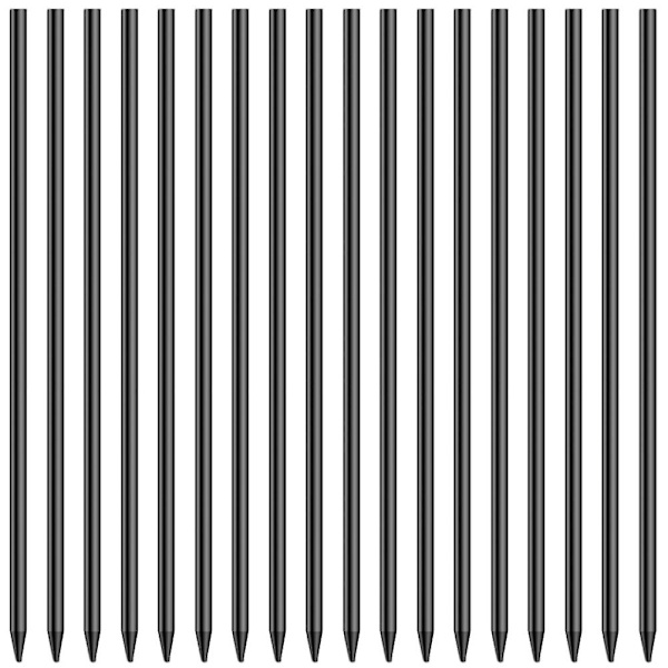 18-pakning Tracer blyantrefill Carpenter blyantrefill erstatning blyantrefill tegne blyantrefill (12X0.28cm, svart)
