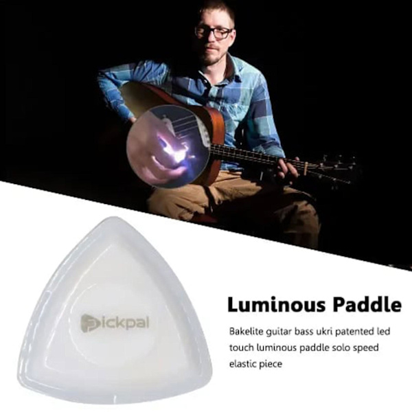 Pickpal gitarrplektrum - PICKPAL gitarrplektrumhållare för akustisk elgitarr (vit)