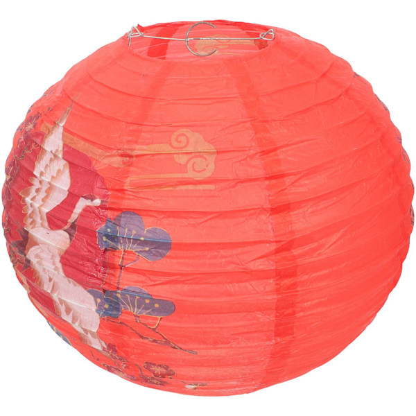 Japansk restaurang hängande lykta dekorativ lykta utomhus hängande lykta (30X30cm, röd)