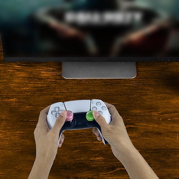 Kontrollgrepp tumgreppsskydd för Play-station 5 (rosa)