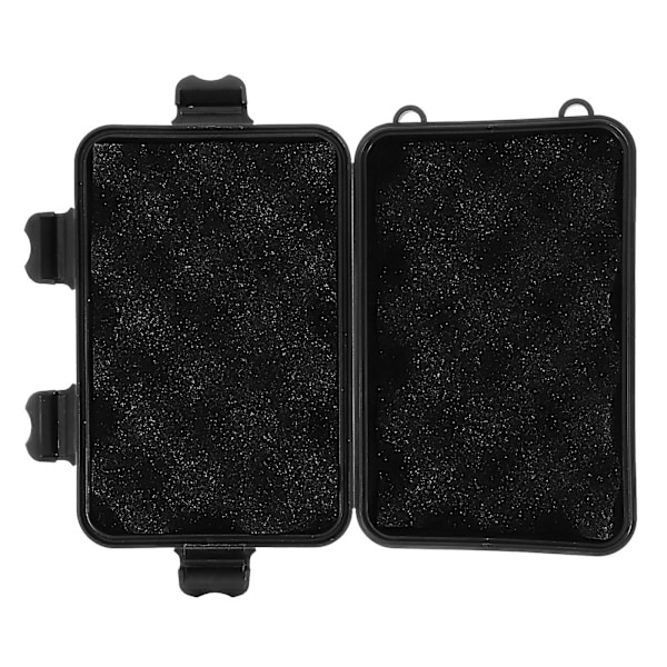Utendørs forseglet oppbevaringsboks støtsikkert plast oppbevaringsboks camping bærbar oppbevaringsboks (17.00X11.00X6.00CM, svart)