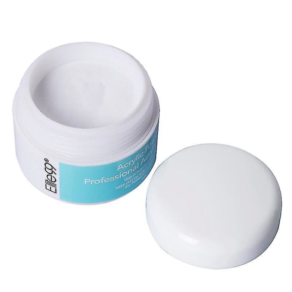 ND0160 WT Professionellt Akrylpulver Kristall Nagelkonst Spetsbyggare Transparent Pulver