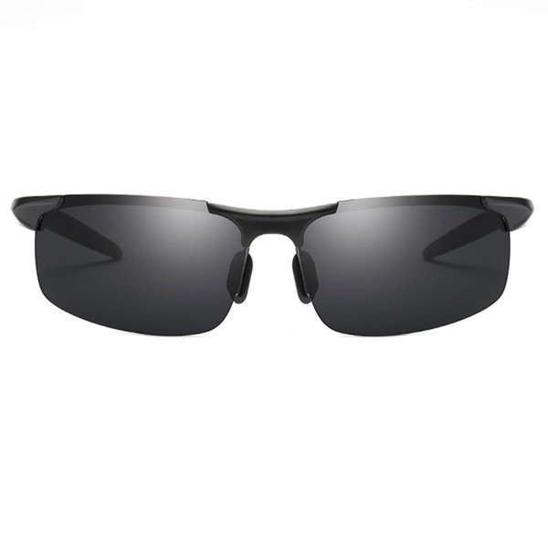 Polariseret aluminium-magnesium sportssolbriller til mænd - kørsel, ridning og sport (grå)