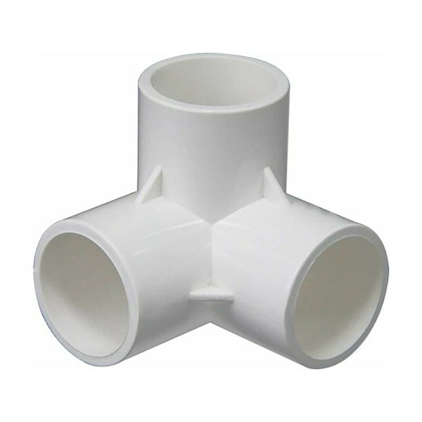3-vägs PVC-koppling, PVC-rörkopplingar, tredimensionella kopplingar, möbelkopplingar, växthusram (storlek: 32 mm)