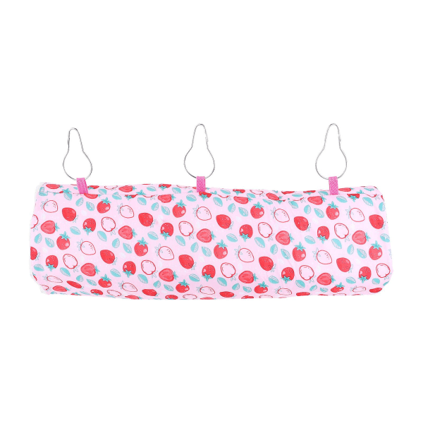 Liten husdjur hängande tunnel plysch hamster varm bo guinea gris vinter hängmatta (45X15cm, rosa)