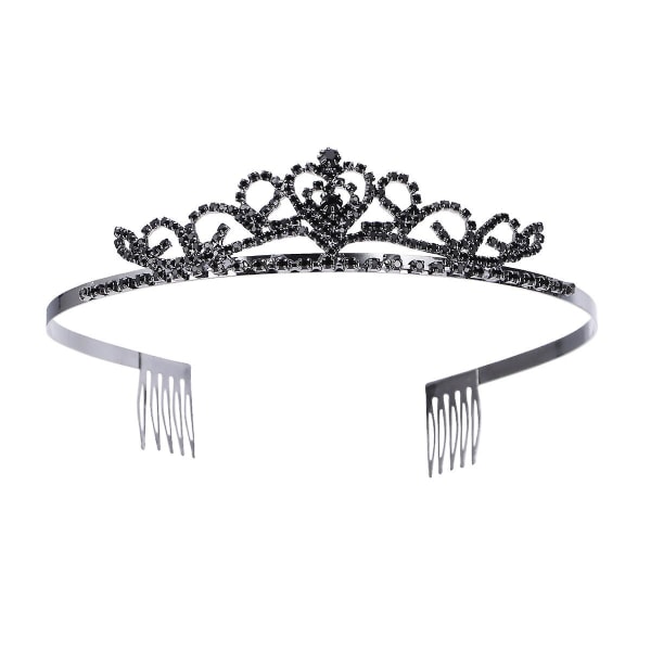 Wedding Bride Rhinestone Hair Clip/Hair Comb/Hair Clip/Hair Tie (Black) Black)