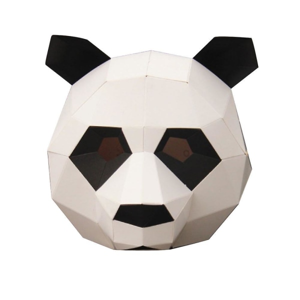 Cosplay Masker Panda Björn Kostym Ball Huva 3D Pappersmodell Barns pedagogiska leksaker