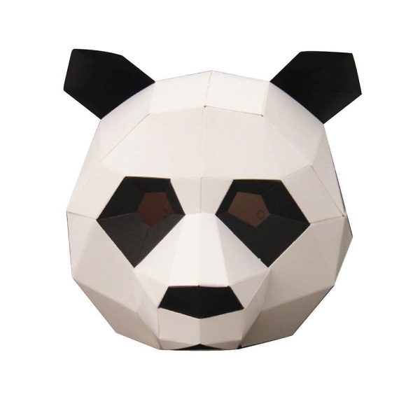 Cosplay Masker Panda Bjørn Kostyme Ball Hette 3D Papirmodell Barneleker