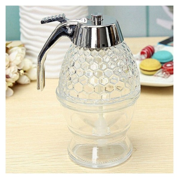 Juiceburk Dispenser Akryl Honung Sirap Dispenser Kruka Behållare Sirap Sirap Dispenser