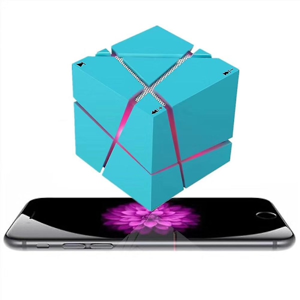 Cube q1 trådlös bluetooth hifi liten högtalare（Vit）