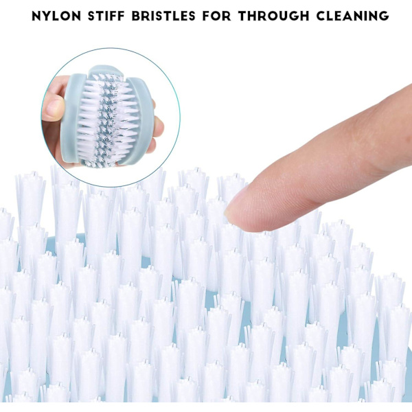 3 stycken flexibla frukt- och grönsaksborste Veggie Tough Scrubber Nylon Borstborste