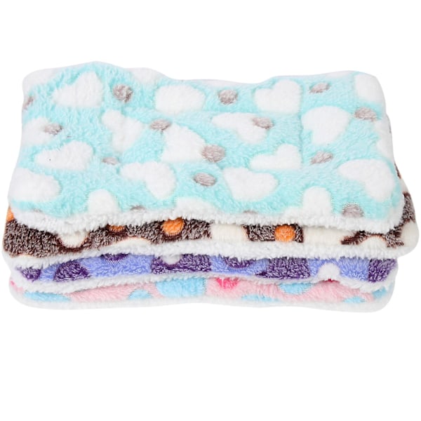 4-pack hamster burburmatta, varm hamsterplatta, litet djurs sovmössa, husdjursvilobädd (25X17X0.3CM, som visas på bilden)