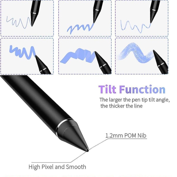 Active Stylus Pen 1,5 mm Kapacitiv Stylus med hög precision och känslighet