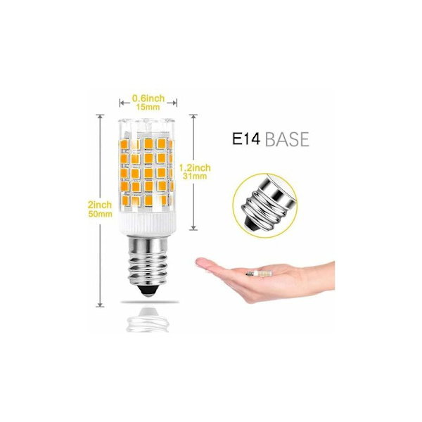 LED-lampa E14, 9W (motsvarande 65W halogen), varmvit 3000K, 700LM, ej dimbar, AC220-240V