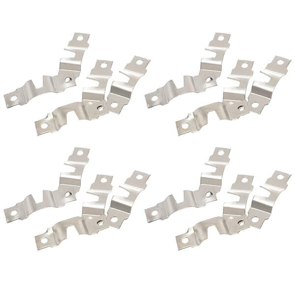 50-pack krokar för tavlor med dubbla hål (silver)