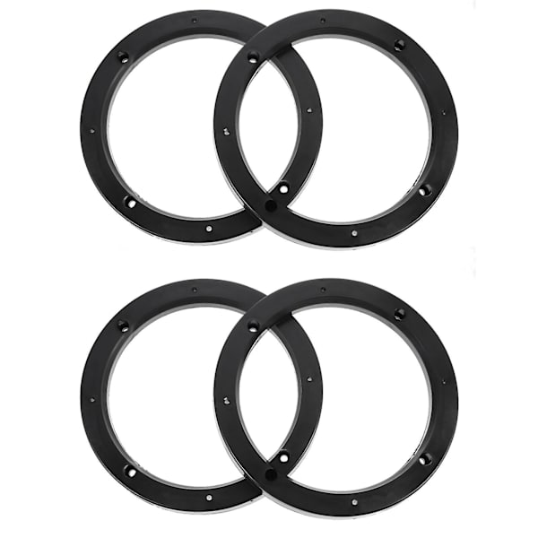 Par av hållbara bilhögtalardistanser Praktisk högtalaradapter Bilhögtalarring (17,5X17,5 cm, Svart)