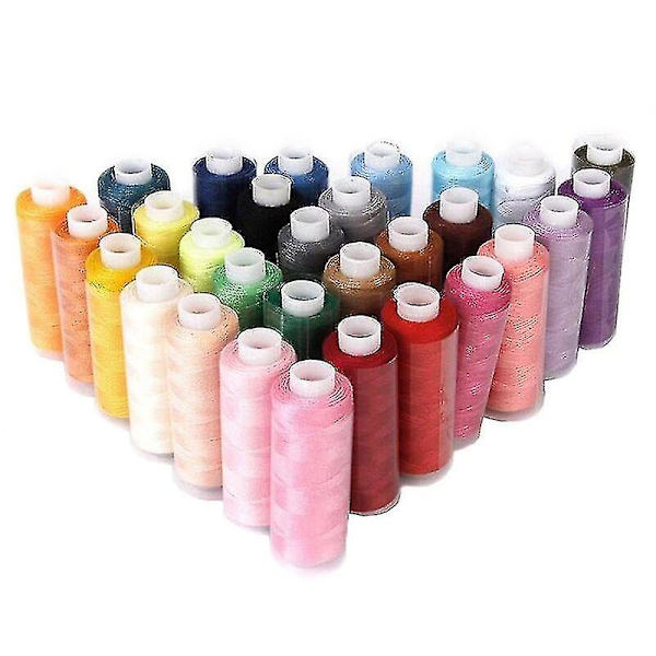 Multi Nya Blandade Färger 30 Spolar Polyester Allround Sytrådar Koner Set Hot