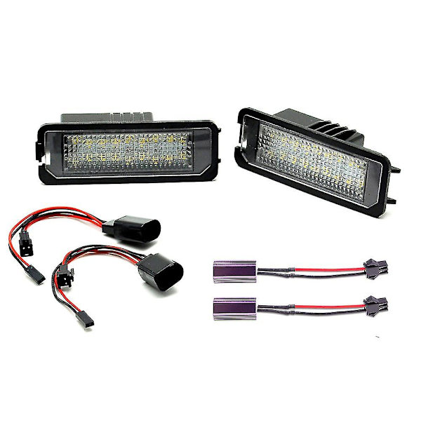 2 st LED-skyltbelysning för Porsche 911 Carrera Targa 987 Boxster Cayman 958 Cayman 987 981 958 Macan 95b Boxster Spyder