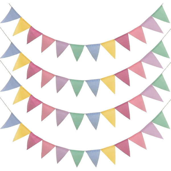 4 stk. Vimpel Vimpel Vimpel Banner Vimpel Girlande Udendørs Udendørs Dekoration Til Bryllup Fest Fødselsdagsfest