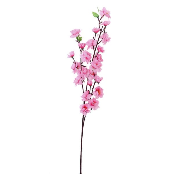 6-delt ferskenblomst kunstig blomst kunstig filigran blomst dekorativ blomsterkrans (lyserød) lyserød)