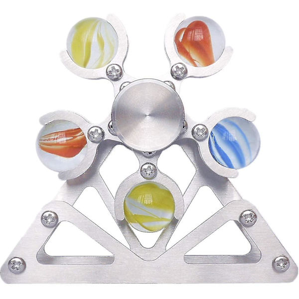 Ferris 2 Pariserhjul Fidget Spinner, Kinetiska Skrivbordsleksaker Snurra Med Stativ