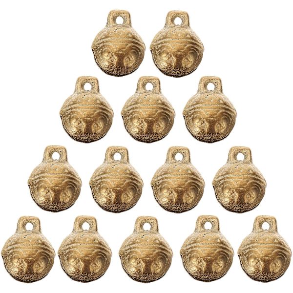 30 stk. kobberklokke vintage vedhæng velegnet til DIY håndværk smykkefremstilling (2X1,6 cm, som vist på billedet)