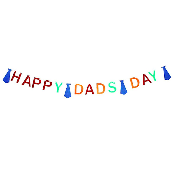 1 st Happy Father's Day bokstav slips slips fest dekoration fest dekoration fest dekoration fest dekoration (som visas på bilden)