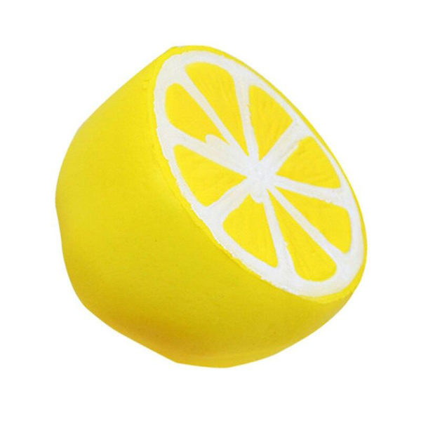 Simulerad frukt halv citron Squishy Slow Rising Doftande mjukt bröd tårta klämma barn vuxna stressavlastning leksak 10*10 cm
