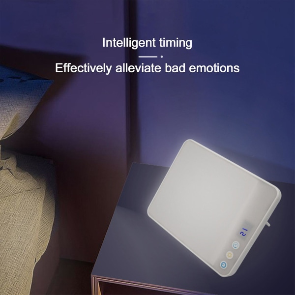 Sorglig fototerapilampa Bionicology Solljus Timing Smart Touching Mood Fototerapilampa LED Läslampa（Vit）