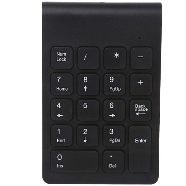 Minitastatur USB-drevet numerisk tastatur bærbar PC Praktisk numerisk tastatur (svart) (13,4 x 12,8 cm, svart)