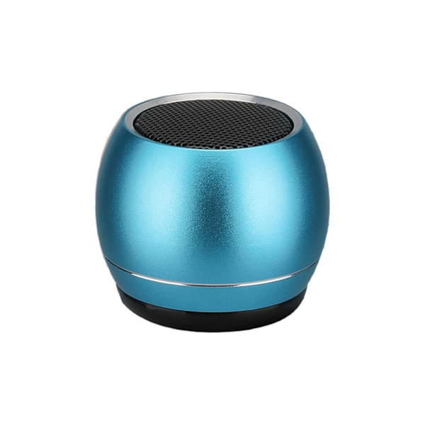 Metall Bluetooth-högtalare, Mini-högtalare, Subwoofer Utomhus Bärbar Bluetooth-högtalare, HIFI Ljudkvalitet, Intelligent Brusreducering（Blå）