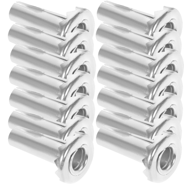 20 ST. Hjulinsats Stålmöbelinsats Socket Grip Ring Hjulinsats (3.1X1.9X1.9CM, Silver)