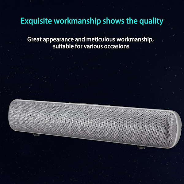 Luminous Bluetooth-högtalare HIFI-ljudkvalitet Dubbelhögtalare Skrivbord Färgglad Liten Ljud Utomhus Mini Subwoofer 20240195（Grå）