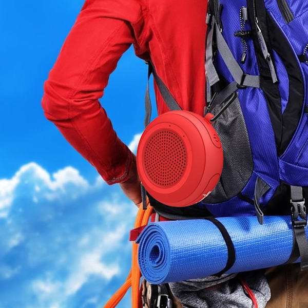 Pool Flytande Högtalare Bärbar Högtalare 5W Bluetooth Högtalare Bluetooth 5.0 IPX 7 Också 20240498（Röd）