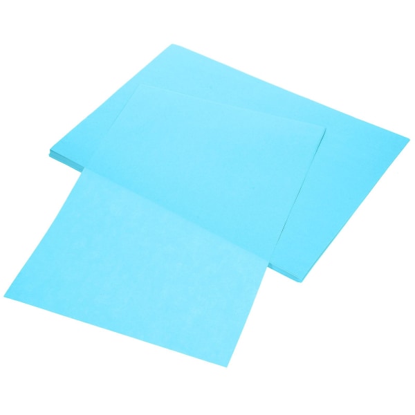 100 ark blankt A4-papir, der kan udskrives, dobbeltsidet trykpapir DIY kraftpapir A4-trykpapir (29.70X21.00X0.10CM, blåt)