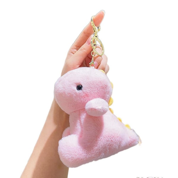 Dinosaurie Plyschdjur, 1 st Mini Plysch Dinosaurie Figur Nyckelring, Mjuk Ryggsäcks Prydnad Charm för Julgåvor, Födelsedagspresenter, Påsk