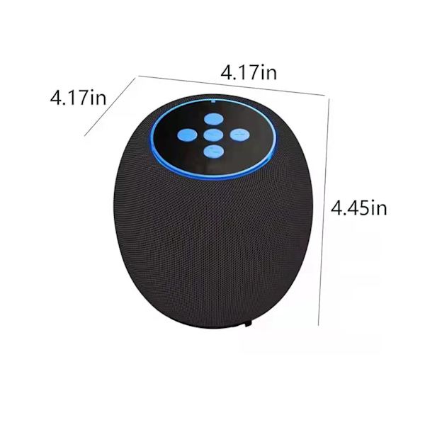 Bluetooth-högtalare i tyg, kreativ utomhus- och skrivbordshögtalare, miniljudutstrålande subwoofer-högtalare (svart)