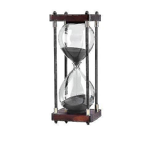 Timglas 60 minuter Timer Svart Trä Kontor Hem