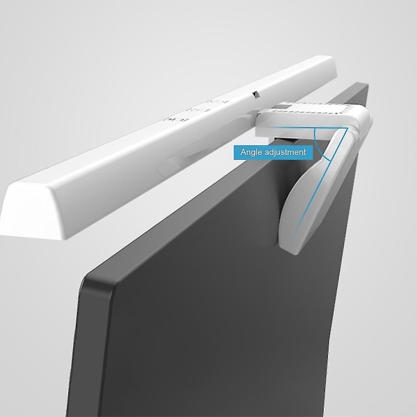 Näytön riippuvalaisin Portaaton himmennys Silmienhoito Led-pöytälamppu tietokoneeseen Pc Bar USB Powere (valkoinen)
