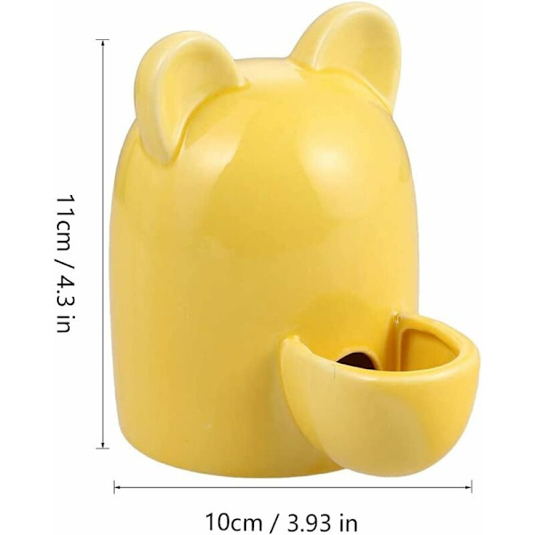 Keramisk hamster vattenautomat - Automatisk vattenflaska för hamstrar, Totoro, marsvin (300 ml, ljudlös)