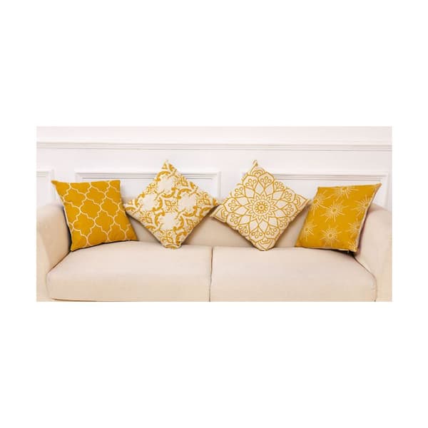 Set med 4 kuddfodral 45×45 Modern dekor kuddfodral Soffa kuddfodral Dekoration Hem Vardagsrum Sovrum Soffa Stol c