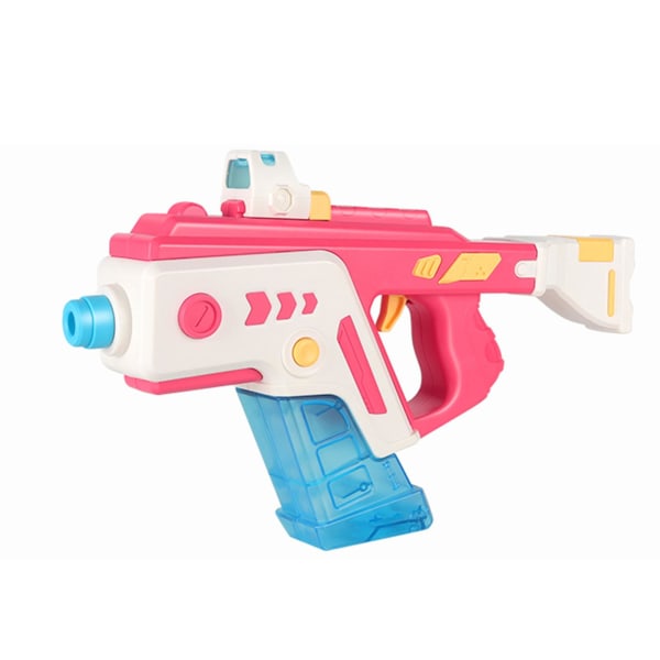 Elektrisk vannpistol for voksne barn, automatisk vannpistol opp til 26 fot rekkevidde (rosa hvit)