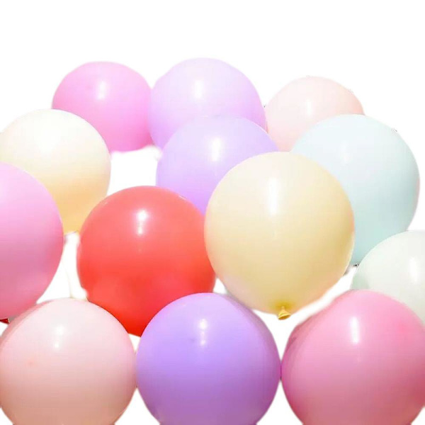Macaronballonger, 5-tums latexballonger, en mängd olika färgkombinationer att välja mellan, perfekta för att skapa en festlig atmosfär (chroma)