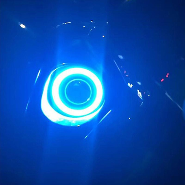 2 st COB LED Angel Eye Halo Ring 60mm 70mm 80mm 90mm 95mm 100mm 110mm 120mm Auto DRL Dagsljus LED-strålkastare (vit 2 st 70 mm)