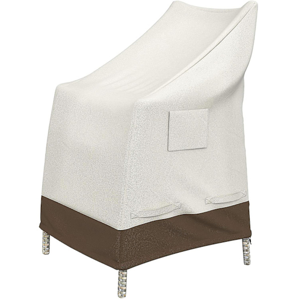 Stablebare havemøbelbetræk, beige + brun